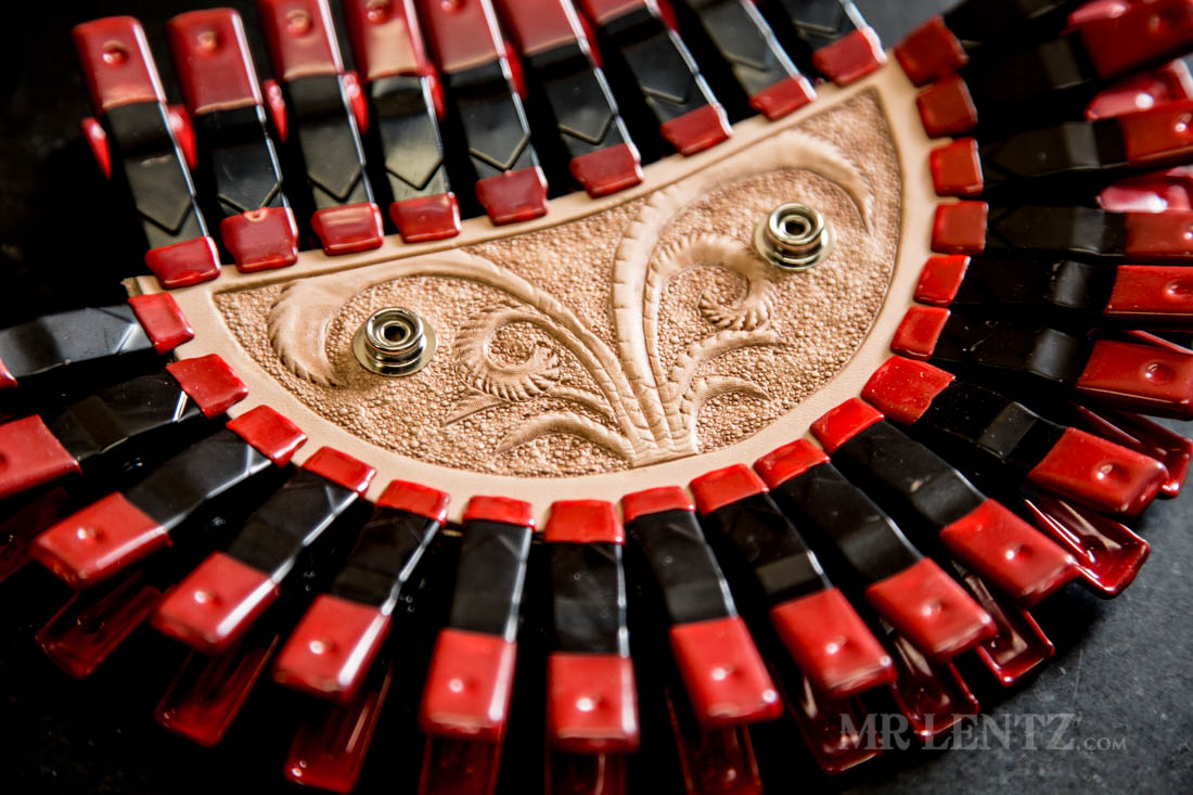 gluing round knife sheath