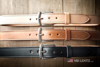 lined leather belts