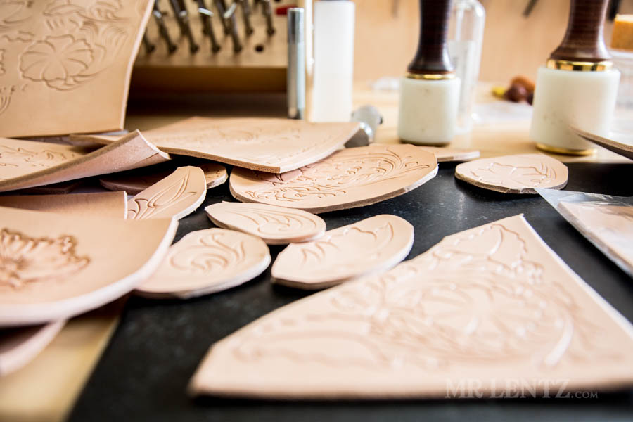 tap offs for swivel knife carving in leather