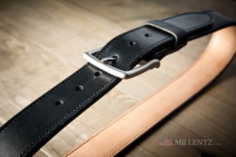 high end leather gun belts