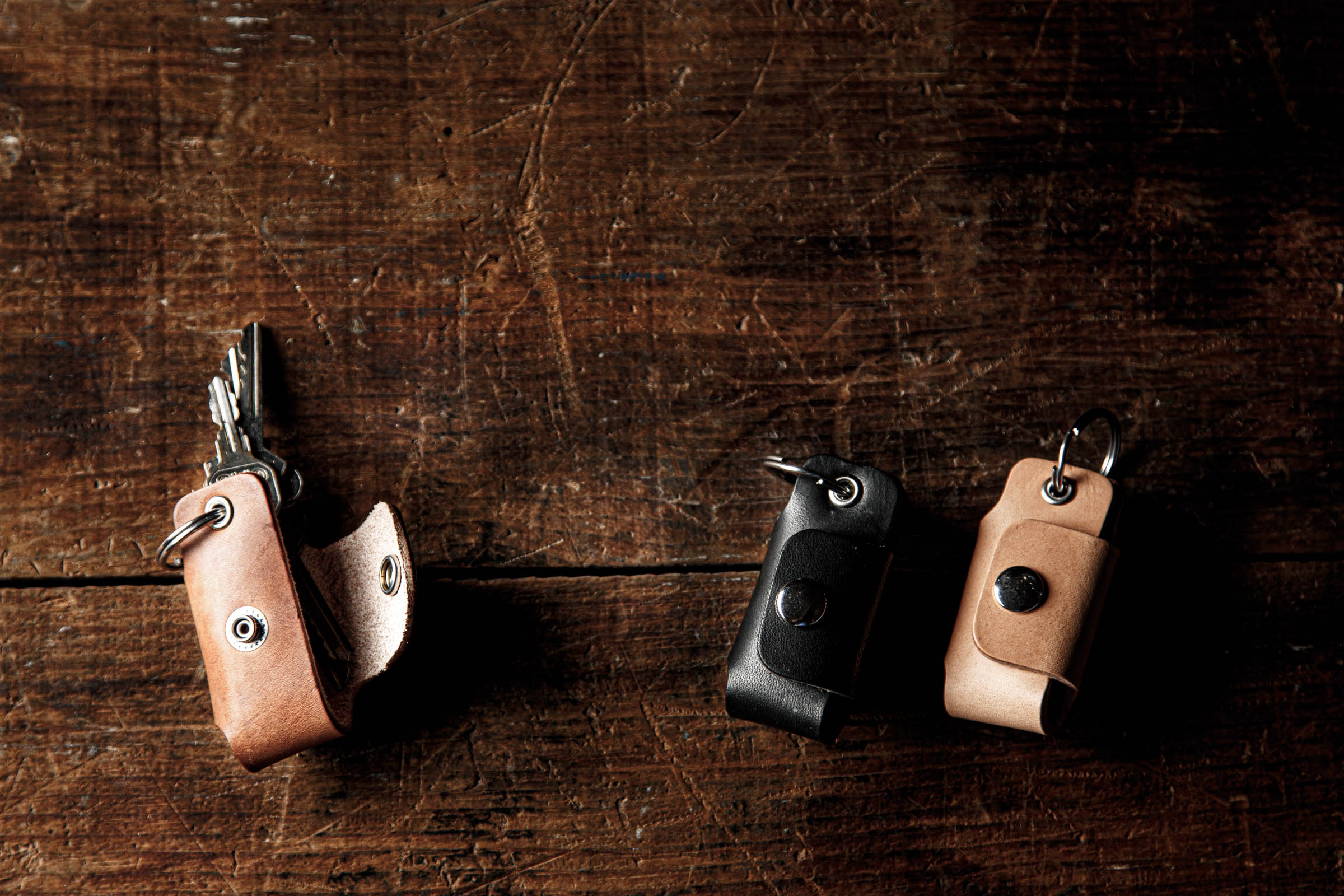 handmade leather keychains
