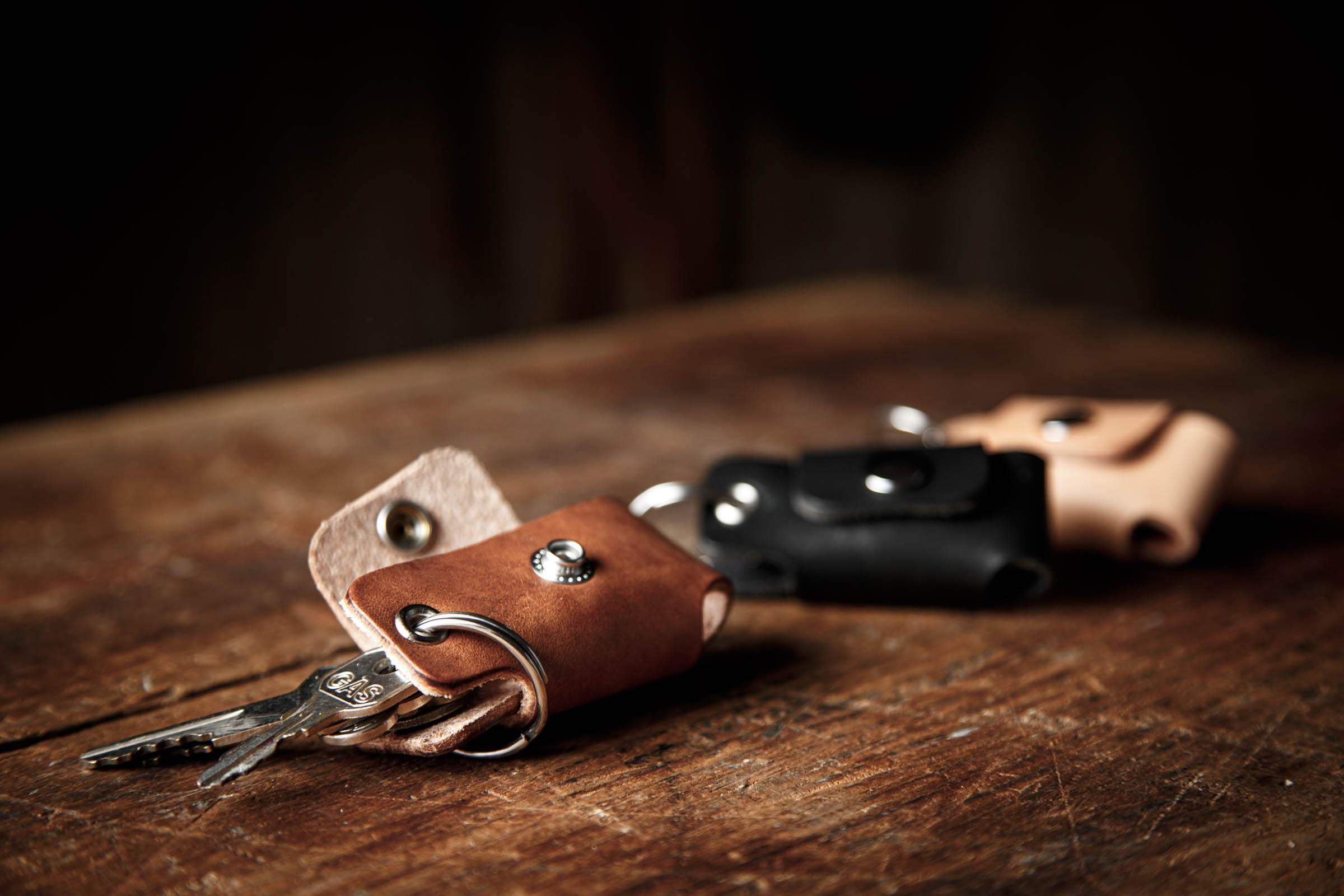 practical leather accessories and keychains