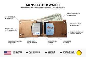 features of the mens leather wallet