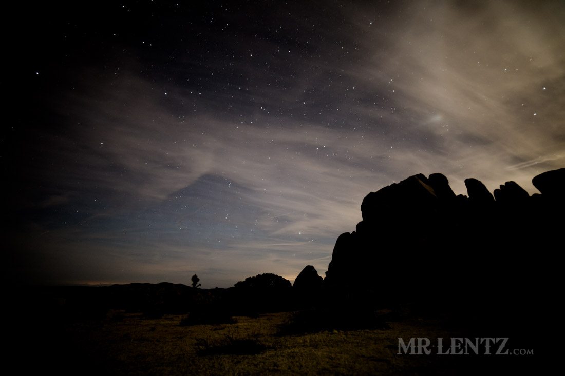 star photography in the desert