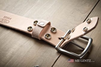 removeable buckle for wide rough out leather belt